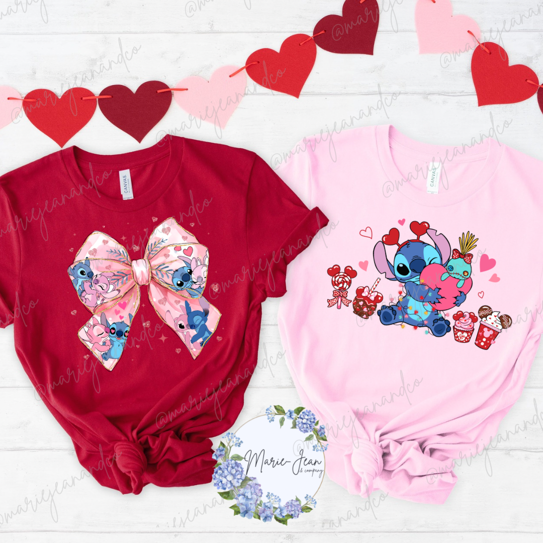 Stitch Valentines - Kids sweatshirts