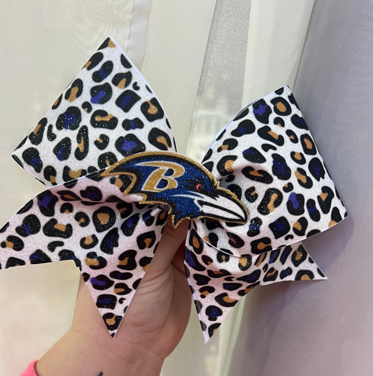 Throwin' Bows Ravens Cheetah print