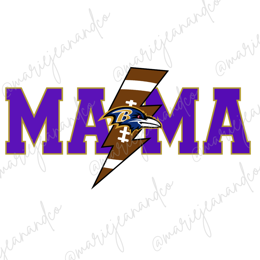 MAMA Ravens - lightening Bolt