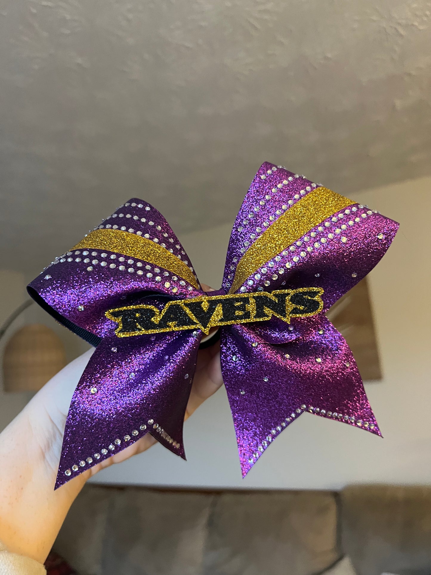 Throwin' Bows Ravens Rhinestones