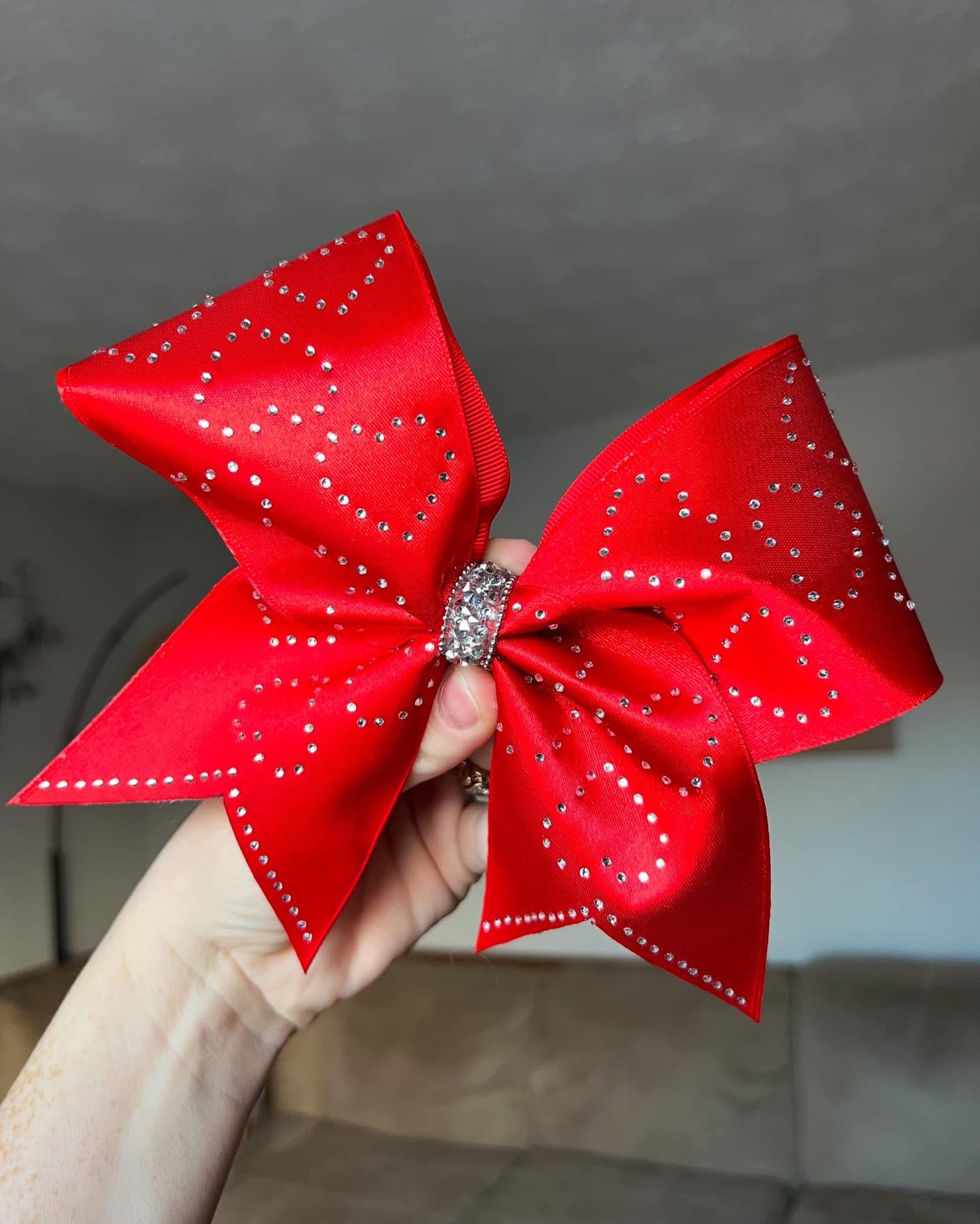 Throwin' Bows Valentines Rhinestone Hearts